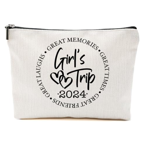 1 x Make-up-Tasche, 3 Stück, 4 Stück, Mädchen, Reisegeschenke, Geschenke für Mädchen, Wochenendgeschenke, Freundschaftsgeschenke für Frauen, beste Braut, Girl in Trip 2024, 9.6*7.1 inch 1 x Make-up-Tasche, 3 Stück, 4 Stück, Mädchen, Reisegeschenke, Geschenke für Mädchen, Wochenendgeschenke, Freundschaftsgeschenke für Frauen, beste Braut, Girl in Trip 2024, 9.6*7.1 inch von BQXH