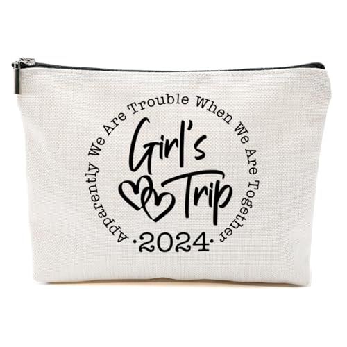 1 x Make-up-Tasche, 3 Stück, 4 Stück, Mädchen, Reisegeschenke, Geschenke für Mädchen, Wochenendgeschenke, Freundschaftsgeschenke für Frauen, beste Braut, Girls in Trip Have Fun, 9.6*7.1 inch 1 x Make-up-Tasche, 3 Stück, 4 Stück, Mädchen, Reisegeschenke, Geschenke für Mädchen, Wochenendgeschenke, Freundschaftsgeschenke für Frauen, beste Braut, Girls in Trip Have Fun, 9.6*7.1 inch von BQXH