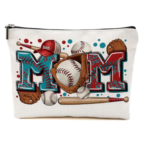 Baseball-Geschenke, Make-up-Tasche, Mama-Geschenke für Mutter, Frauen, Baseball-Teamspieler, Trainer, Weihnachten, Geburtstag, Baseball-Mama, 9.6*7.1 inch Baseball-Geschenke, Make-up-Tasche, Mama-Geschenke für Mutter, Frauen, Baseball-Teamspieler, Trainer, Weihnachten, Geburtstag, Baseball-Mama, 9.6*7.1 inch von BQXH