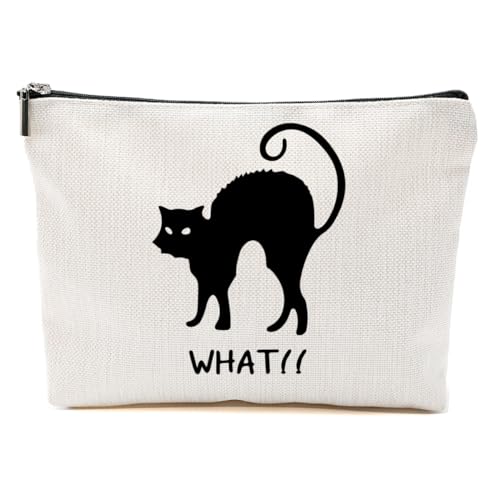 Katzengeschenke für Frauen, Katzenliebhaber, lustige Make-up-Tasche, Katzen-Themen-Geschenke für Frauen, Katzenbesitzer, Verängstigte Katze, 9.6*7.1 inch Katzengeschenke für Frauen, Katzenliebhaber, lustige Make-up-Tasche, Katzen-Themen-Geschenke für Frauen, Katzenbesitzer, Verängstigte Katze, 9.6*7.1 inch von BQXH