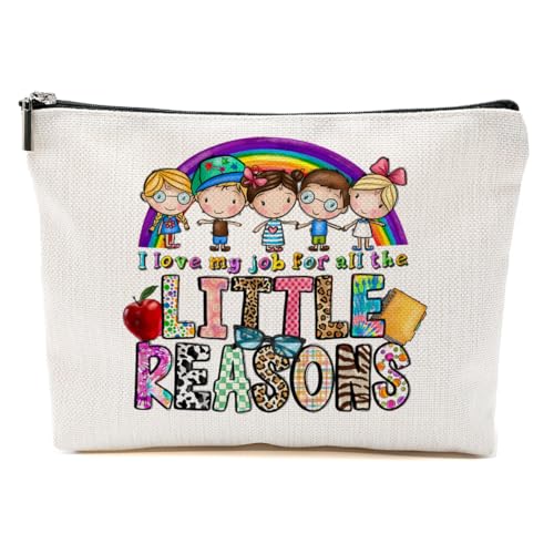Western Stuff, Country Stuff Western-Make-up-Tasche, christliches Geschenk für Frauen, Leopardenmuster, Kuh-Druck, Lehrer Love Job, 9.6*7.1 inch Western Stuff, Country Stuff Western-Make-up-Tasche, christliches Geschenk für Frauen, Leopardenmuster, Kuh-Druck, Lehrer Love Job, 9.6*7.1 inch von BQXH