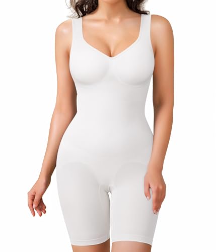 BRABIC Taillentrainer, Shapewear, Bodysuits für Damen, Bauchkontrolle, nahtlos, voller tiefer Rücken, Faja, Body Shaper, Po-Lifter, Weiss/opulenter Garten, XX-Large BRABIC Taillentrainer, Shapewear, Bodysuits für Damen, Bauchkontrolle, nahtlos, voller tiefer Rücken, Faja, Body Shaper, Po-Lifter, Weiss/opulenter Garten, XX-Large von BRABIC