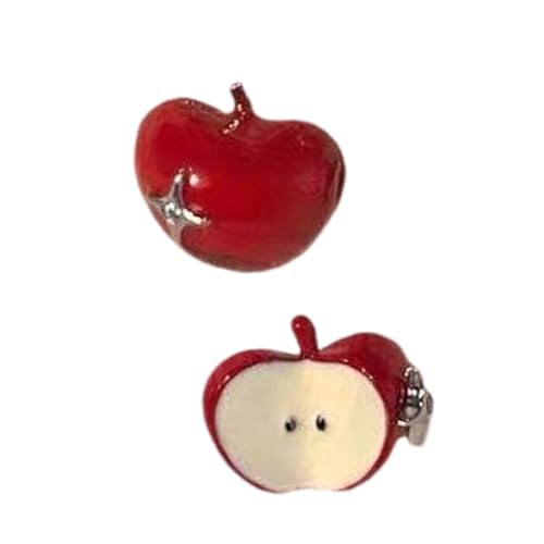 Anspruchsvolle Obst-Ohrstecker aus Legierung mit aufwendigen Zirkonia-Details für den vielseitigen Kleiderschrank der modernen Frau, Einheitsgröße, Wie beschrieben, Wie beschrieben von BRABOSTON