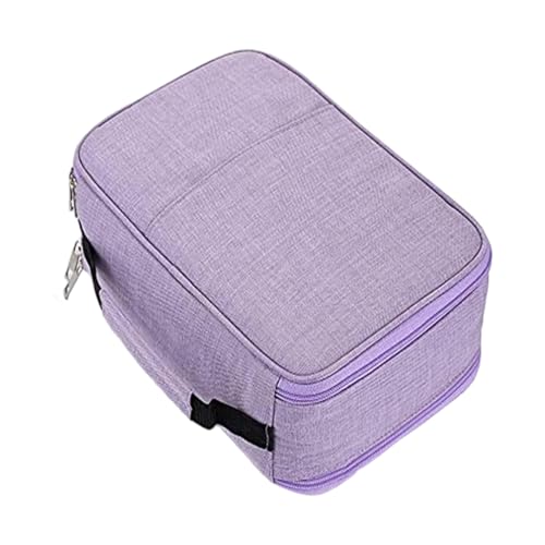 BRABOSTON 300 Slots Federmäppchen Tragbare Bleistifte Organizer Stiftetasche Stationäretui Farbstifte Halter für Mädchen Jungen Erwachsene, violett von BRABOSTON