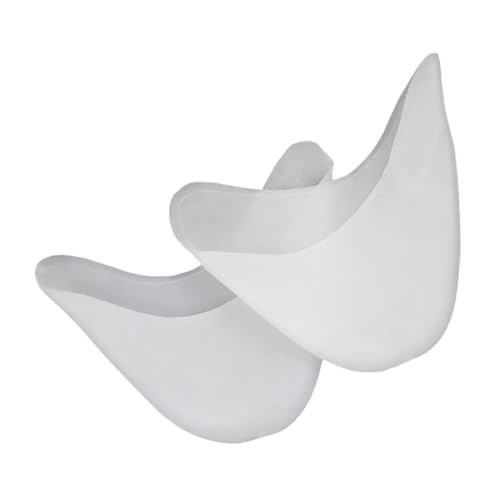 BRABOSTON Ballettspitzenschuh Zehenpolster Spitze Silikon Gel Protektoren Mittelfußknochen Vorfuß Kissen Unsichtbarer Zehenschutz, Porenloses Weiß, Einheitsgröße von BRABOSTON