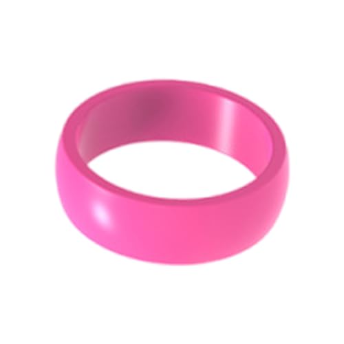 BRABOSTON Bunte Silikonringe, bequem, Unisex, Sportring, Fingerschmuck für Outdoor-Aktivitäten wie Wandern und Fitnessstudio, schweißfester Ring, Classic pink, Wie beschrieben, Wie beschrieben von BRABOSTON