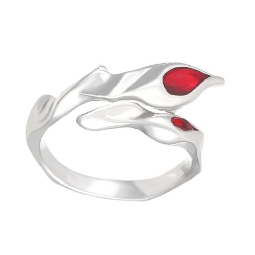 BRABOSTON Einzigartige, verstellbare, stilvolle Öffnung, stilvoller Blickfang, Fingerschmuck, Legierung, Textur für den täglichen Gebrauch, öffnende Ringe aus Legierung, Einheitsgröße, Wie beschrieben von BRABOSTON