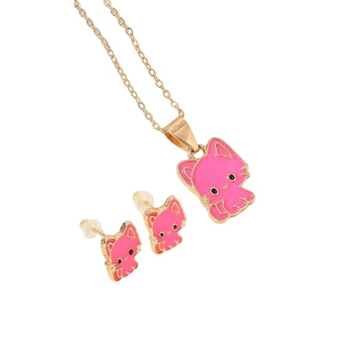 BRABOSTON Einzigartiger Katzenohr-Schmuck-Anhänger, Halskette, Cartoon-Katzen-Ohrstecker, Legierung, Textur für Mode-Stile, individuelles Mode-Accessoire, Einheitsgröße, Wie beschrieben, Wie von BRABOSTON