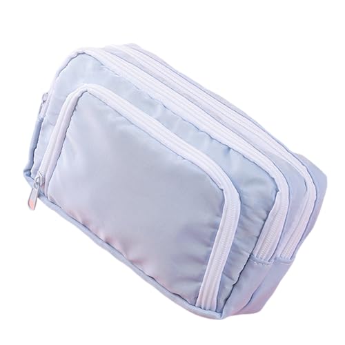 BRABOSTON Federmäppchen mit großer Kapazität, hohe Kapazität, Stifthalter, Tasche, Marker, Stift, große Taschen, Reise-Kunstbedarf, blau von BRABOSTON