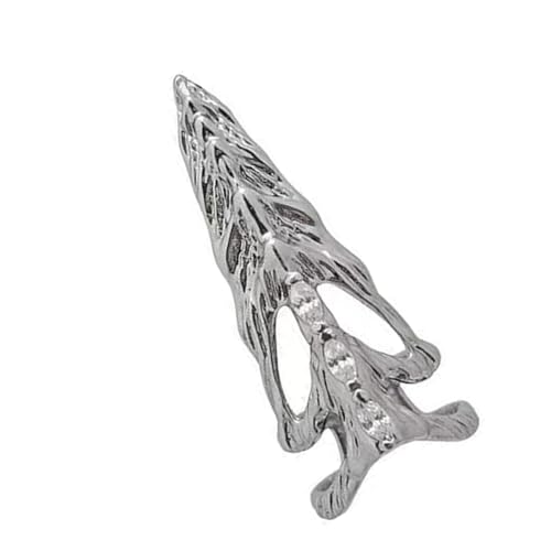BRABOSTON Knöchelschutz, Fingerspitzenringe, einzigartige Metallstruktur, für Bühnenauftritte und Abendveranstaltungen, Jugendschmuck, Large, Wie beschrieben, Wie beschrieben von BRABOSTON