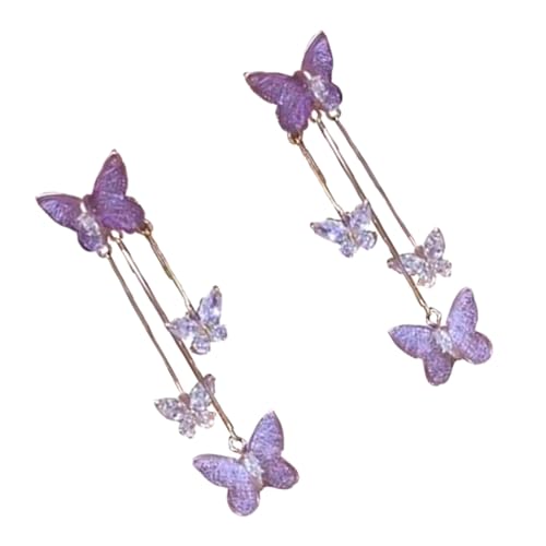 Elegante lange Quasten-Ohrringe mit Schmetterlings-Designs, die Frieden und Schönheit symbolisieren, für modische Frauen, einzigartig für Sie von BRABOSTON