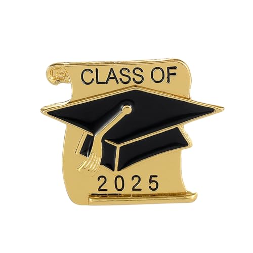 Exquisite Brosche für Abschlussfeiern, stabile Brosche mit Hut für Absolventen und feierliche Veranstaltungen, Abschlussfeiern, Souvenir-Anstecknadel, Standard, Legierter Stahl von BRABOSTON