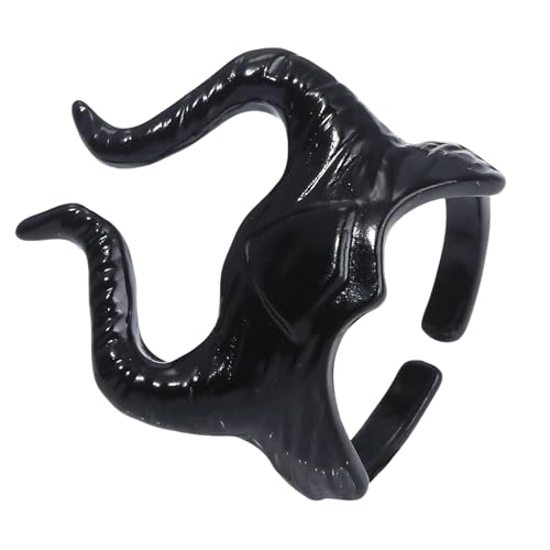 Halloween-Themen-Anime-Hexenhörner, Kopfring, Gothic, Hip-Hop-Schmuck, Persönlichkeit, Rock, Cosplay-Ringe, Kostümzubehör, Halloween-Horn von BRABOSTON