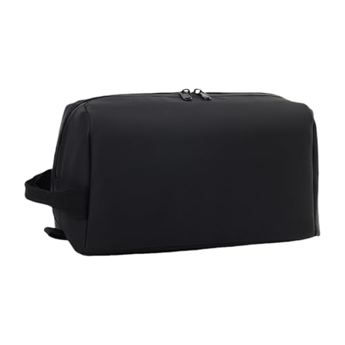 Make-up-Tasche, wasserdicht, Kulturbeutel, Reiseaufbewahrung, Hand-Kosmetik für Damen und Herren, Kosmetiktasche für Damen und Herren, Reise-Kulturbeutel, Make-up, Schwarz , Mass Beauty von BRABOSTON