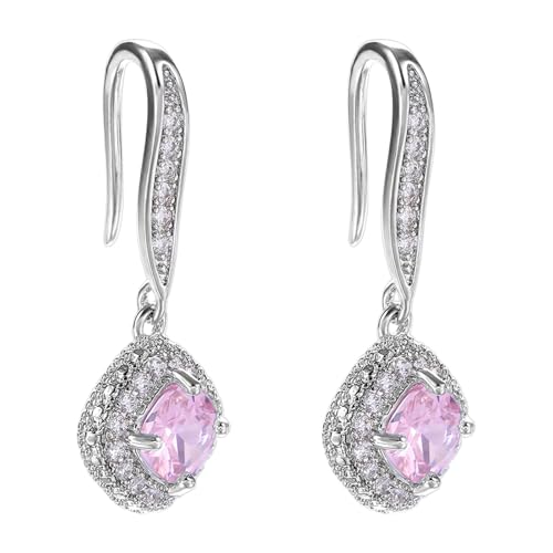 Multifunktionale quadratische Zirkonia-Ohrringe, einzigartiges Damen-Accessoire, ideal für Studenten und professionelle Mode-Ohrschmuck, Einheitsgröße, Wie beschrieben, Wie beschrieben von BRABOSTON