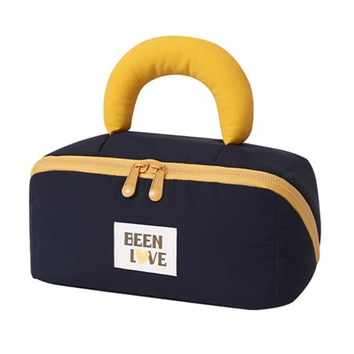 Praktische Nylon-Make-up-Tasche in Kissenform, kompakte Kosmetiktasche, Aufbewahrungskoffer für Frauen, Reisen, wesentlicher geräumiger Reise-Organizer, Shangqing, Mass Beauty von BRABOSTON