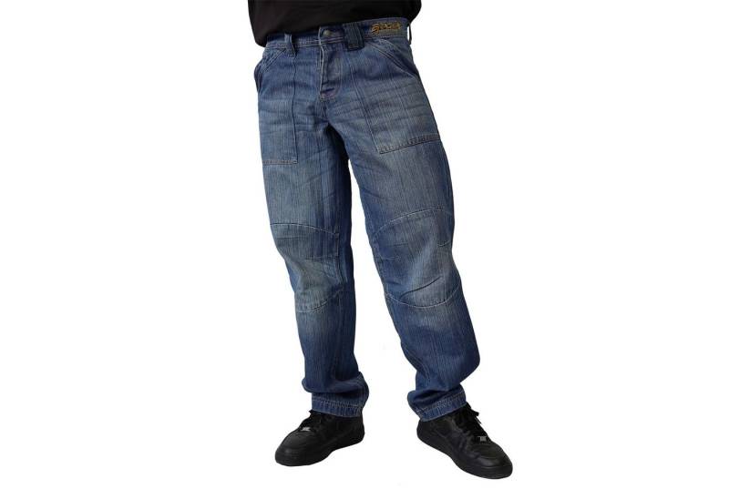BRACHIAL THE LIFESTYLE COMPANY Loose-fit-Jeans Brachial Jeans "Advantage" dunkles Streifen-Denim von BRACHIAL THE LIFESTYLE COMPANY