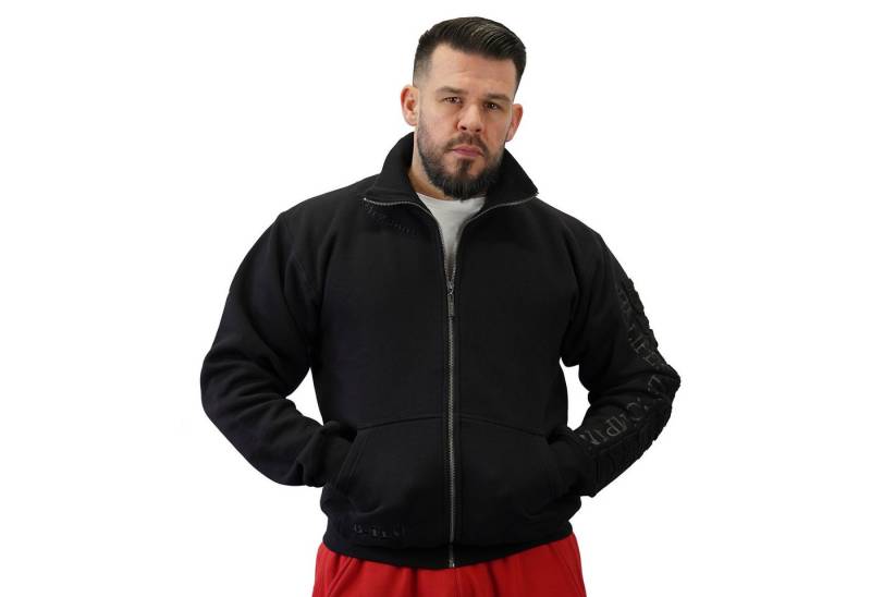 BRACHIAL THE LIFESTYLE COMPANY Trainingsjacke Brachial Zip-Sweater "Gym" schwarz/schwarz von BRACHIAL THE LIFESTYLE COMPANY