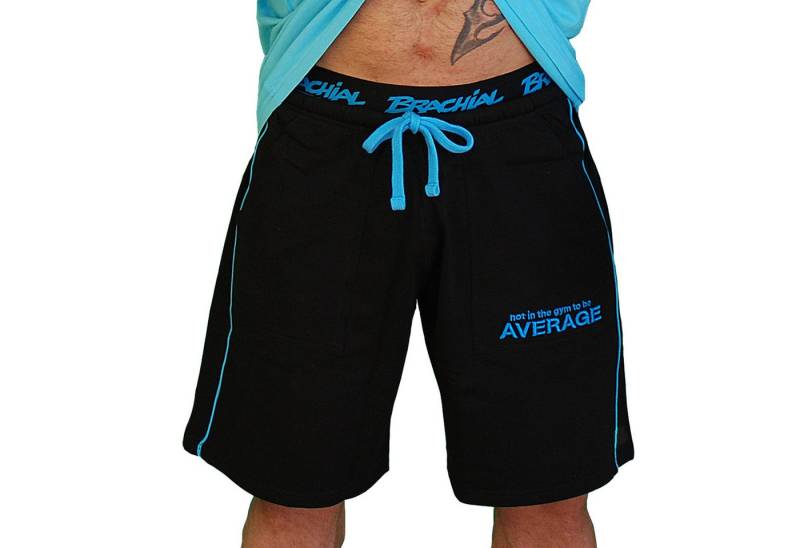 BRACHIAL THE LIFESTYLE COMPANY Trainingsshorts Brachial Short "Spacy" schwarz/blau von BRACHIAL THE LIFESTYLE COMPANY