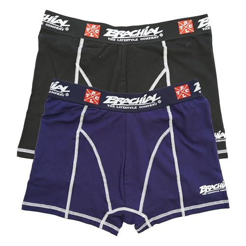Brachial 2er Pack Boxer Shorts Under Schwarz & Blau Brachial 2er Pack Boxer Shorts Under Schwarz & Blau von BRACHIAL THE LIFESTYLE COMPANY