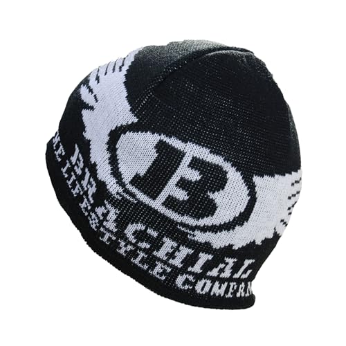 Brachial Herren Beanie Ice Schwarz/Weiß - Mütze Strickmütze von BRACHIAL THE LIFESTYLE COMPANY