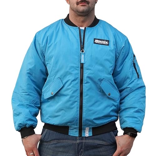 Brachial Premium Herren Fliegerjacke Sign Blau XL - Bomberjacke Übergangsjacke für Bodybuilder Sportler Brachial Premium Herren Fliegerjacke Sign Blau XL - Bomberjacke Übergangsjacke für Bodybuilder Sportler von BRACHIAL THE LIFESTYLE COMPANY