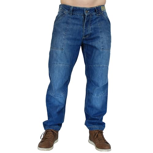 Brachial Premium Herren Jeans Advantage Loose Fit Dunkel L von BRACHIAL THE LIFESTYLE COMPANY
