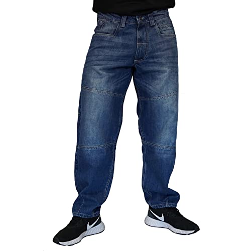 Brachial Premium Herren Jeans Urban Loose Fit Dunkle Waschung 2XL von BRACHIAL THE LIFESTYLE COMPANY