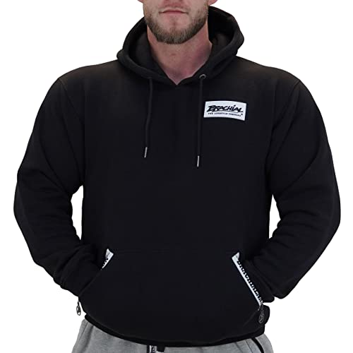 Brachial Premium Herren Kapuzenpullover Rude Schwarz 4XL - Hoodie Sweatshirt Pullover mit Kapuze für Bodybuilder Sportler von BRACHIAL THE LIFESTYLE COMPANY