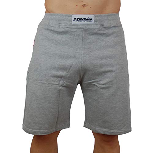 Brachial Premium Herren Kurze Hose Rude Grau 2XL - Short Trainingshose für Fitness Bodybuilding Kraftsport Gym von BRACHIAL THE LIFESTYLE COMPANY