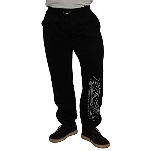 Brachial Premium Herren Sporthose Gain Schwarz M - Trainingshose Jogginghose Sweatpants für Fitness Bodybuilding Freizeit von BRACHIAL THE LIFESTYLE COMPANY
