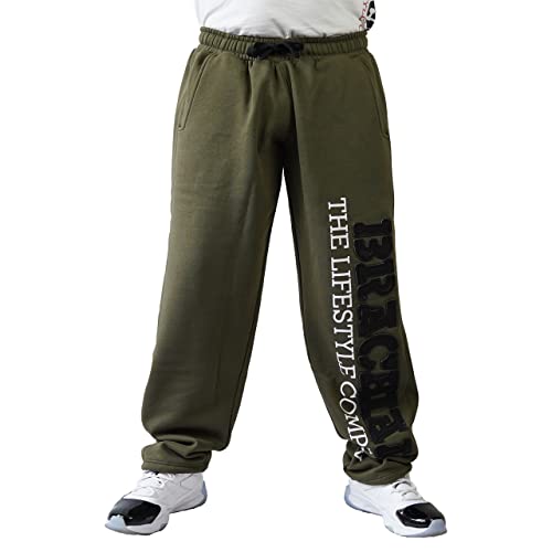 Brachial Premium Herren Sporthose Gym Grün 2XL - Trainingshose Jogginghose Sweatpants für Bodybuilding Fitness Freizeit von BRACHIAL THE LIFESTYLE COMPANY