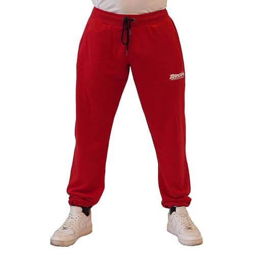 Brachial Premium Herren Sporthose Lightweight Rot S - Trainingshose Jogginghose Sweatpants für Bodybuilding Fitness Freizeit von BRACHIAL THE LIFESTYLE COMPANY