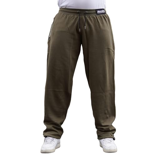 Brachial Premium Herren Sporthose Rude Grün L - Trainingshose Jogginghose Sweatpants für Bodybuilding Fitness Freizeit von BRACHIAL THE LIFESTYLE COMPANY