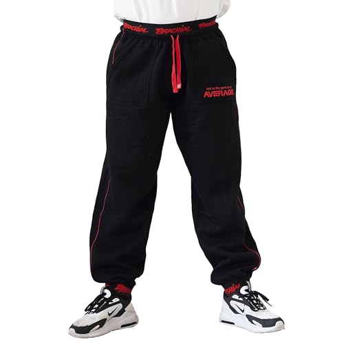 Brachial Premium Herren Sporthose Spacy Schwarz 4XL - Trainingshose Jogginghose Sweatpants für Bodybuilding Fitness Freizeit von BRACHIAL THE LIFESTYLE COMPANY