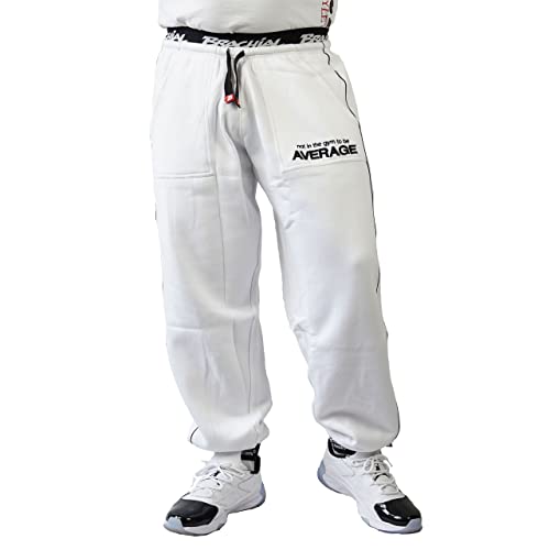 Brachial Premium Herren Sporthose Spacy Weiß 2XL - Trainingshose Jogginghose Sweatpants für Bodybuilding Fitness Freizeit von BRACHIAL THE LIFESTYLE COMPANY