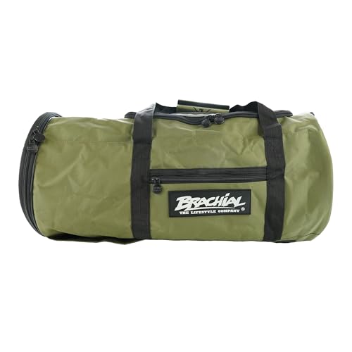 Brachial Premium Herren Sporttasche Travel Khaki Wasserabweisend mit Schuhfach - Reisetasche Dufflebag Fitnessstudio von BRACHIAL THE LIFESTYLE COMPANY