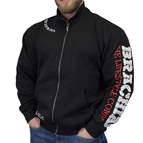 Brachial Premium Herren Sweatjacke Gym Schwarz/Weiß M - Freizeitjacke Trainingsjacke für Bodybuilder Sportler Brachial Premium Herren Sweatjacke Gym Schwarz/Weiß M - Freizeitjacke Trainingsjacke für Bodybuilder Sportler von BRACHIAL THE LIFESTYLE COMPANY