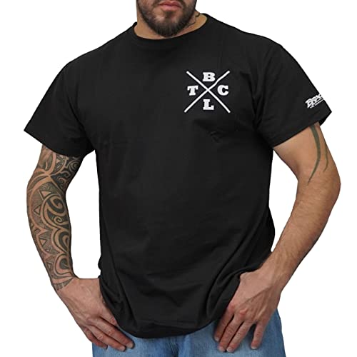 Brachial Premium Herren T-Shirt Beach Regular Schwarz 3XL - für Freizeit Bodybuilding Workout Gym Kraftsport Fitness von BRACHIAL THE LIFESTYLE COMPANY