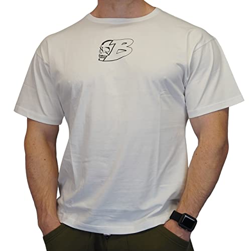 Brachial Premium Herren T-Shirt Hungry Loose-Fit Weiß XL - für Freizeit Bodybuilding Workout Gym Kraftsport Fitness von BRACHIAL THE LIFESTYLE COMPANY