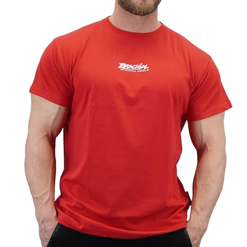 Brachial Premium Herren T-Shirt Middle Regular-Fit Rot XL - für Freizeit Bodybuilding Workout Gym Kraftsport Fitness von BRACHIAL THE LIFESTYLE COMPANY