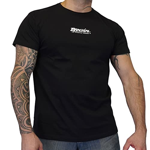 Brachial Premium Herren T-Shirt Middle Regular-Fit Schwarz M - für Freizeit Bodybuilding Workout Gym Kraftsport Fitness von BRACHIAL THE LIFESTYLE COMPANY