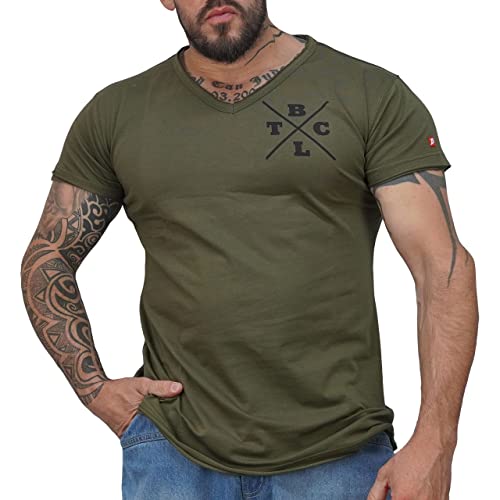 Brachial Premium Herren T-Shirt Move Slim-Fit Grün 3XL - für Freizeit Bodybuilding Workout Gym Kraftsport Fitness von BRACHIAL THE LIFESTYLE COMPANY