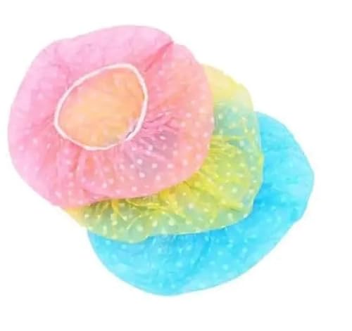 BRACOP® Duschhauben Herren Damen Haarschmuck Wiederverwendbare Haarkappen 3er Set Wasserdichte Badekappen Für Salon, Dusche, Indische Badehaube Designer Duschhut Mehrfarbige Kappe von BRACOP