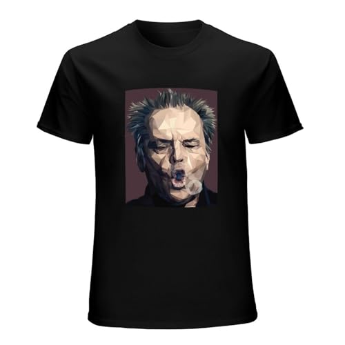 Men's T-Shirt Jack Nicholson Low Poly 93 T Shirt for Men Black XL von BRANBREIS