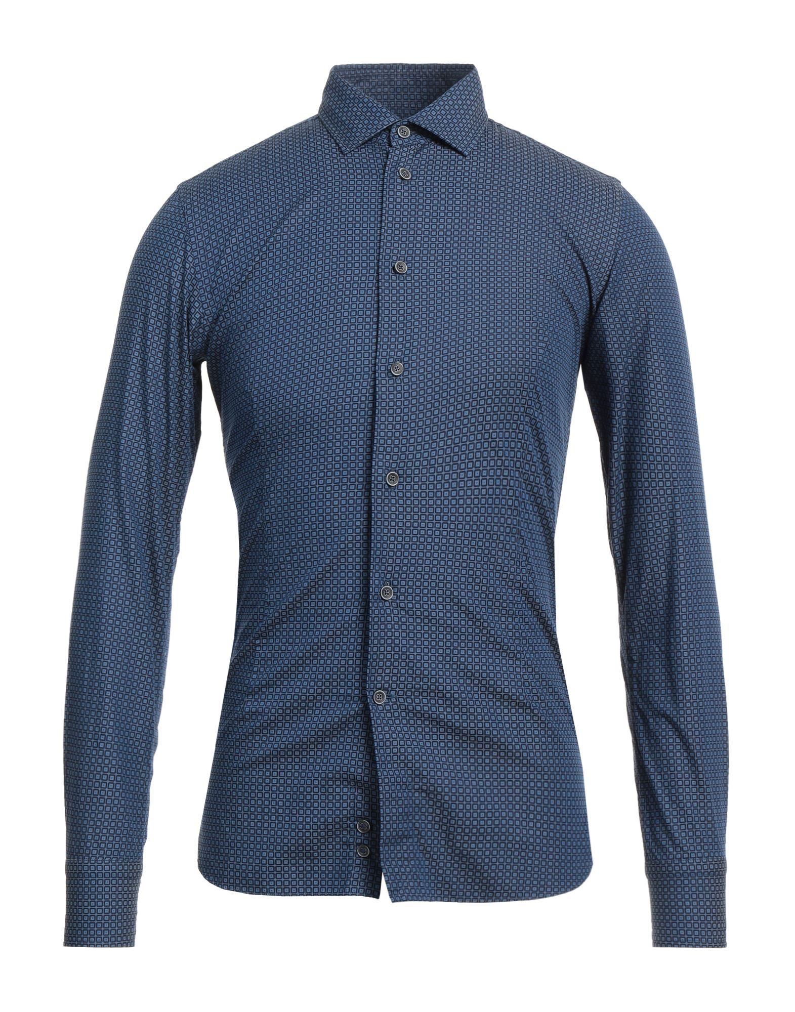 BRANCACCIO Hemd Herren Marineblau BRANCACCIO Hemd Herren Marineblau von BRANCACCIO