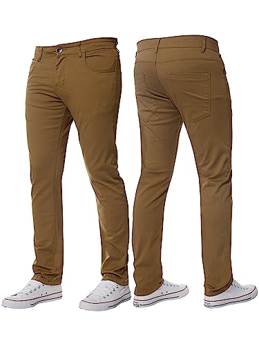BRAND KRUZE Herren Stretch Slim Fit Chino Hose Casual Arbeit Jeans Hose, hautfarben, 44 W/32 L BRAND KRUZE Herren Stretch Slim Fit Chino Hose Casual Arbeit Jeans Hose, hautfarben, 44 W/32 L von BRAND KRUZE