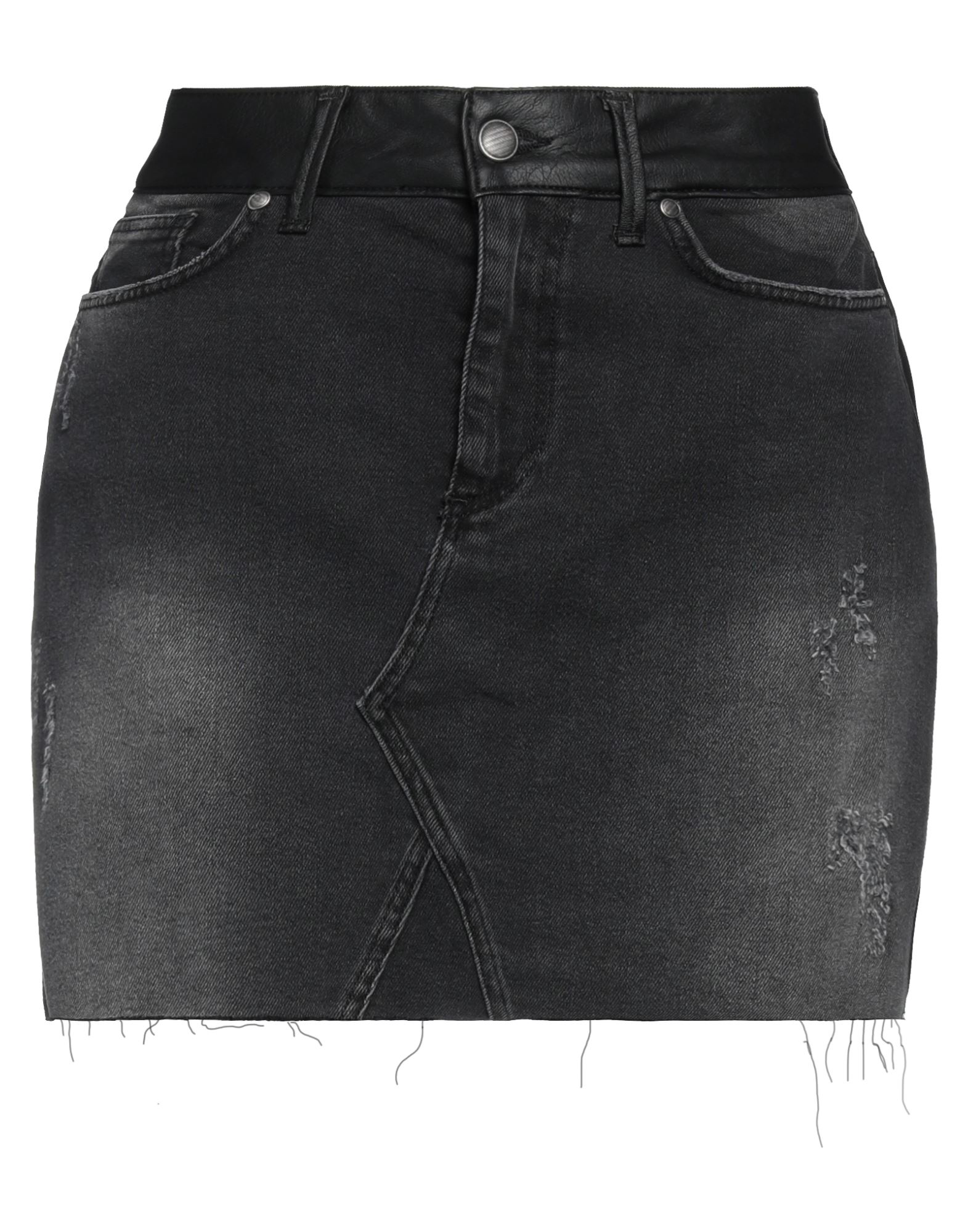 BRAND UNIQUE Jeansrock Damen Schwarz von BRAND UNIQUE