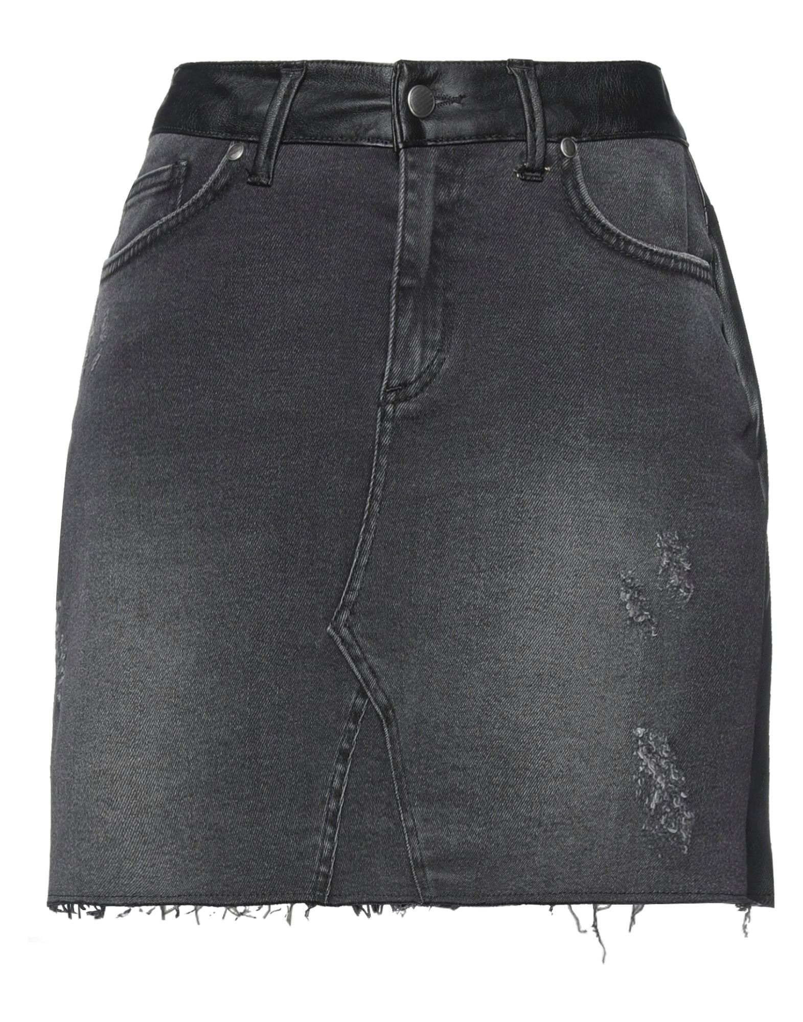 BRAND UNIQUE Jeansrock Damen Schwarz von BRAND UNIQUE