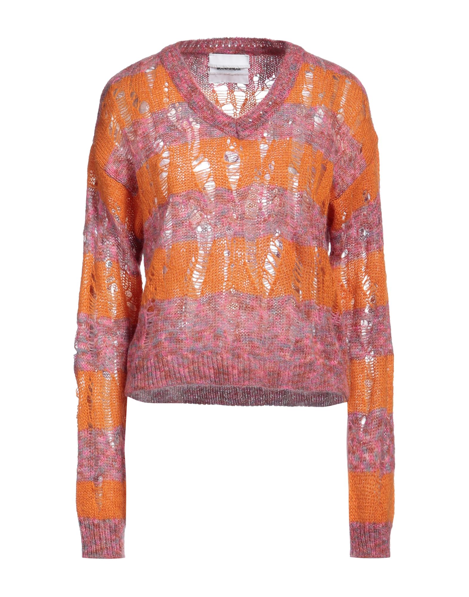 BRAND UNIQUE Pullover Damen Orange von BRAND UNIQUE